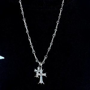 Double cross necklace